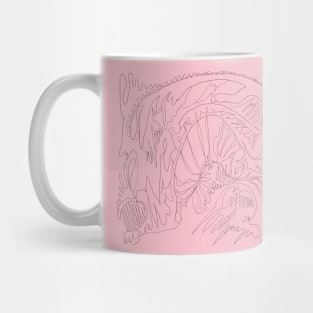 Abstract Line Drawing Mug